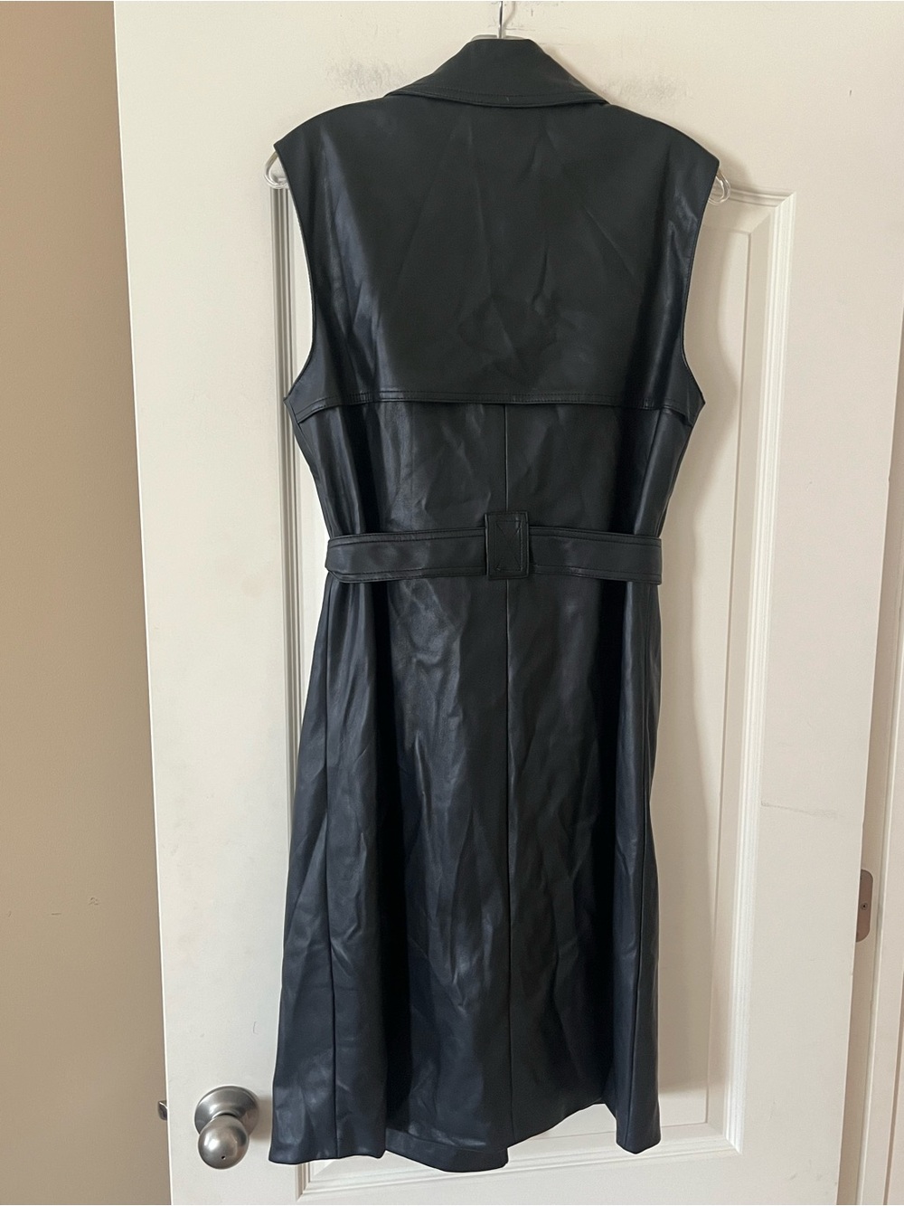 Truth by Republic Faux Leather Dress Vest with Wrap tie/buttons Size Small - Picture 14 of 16